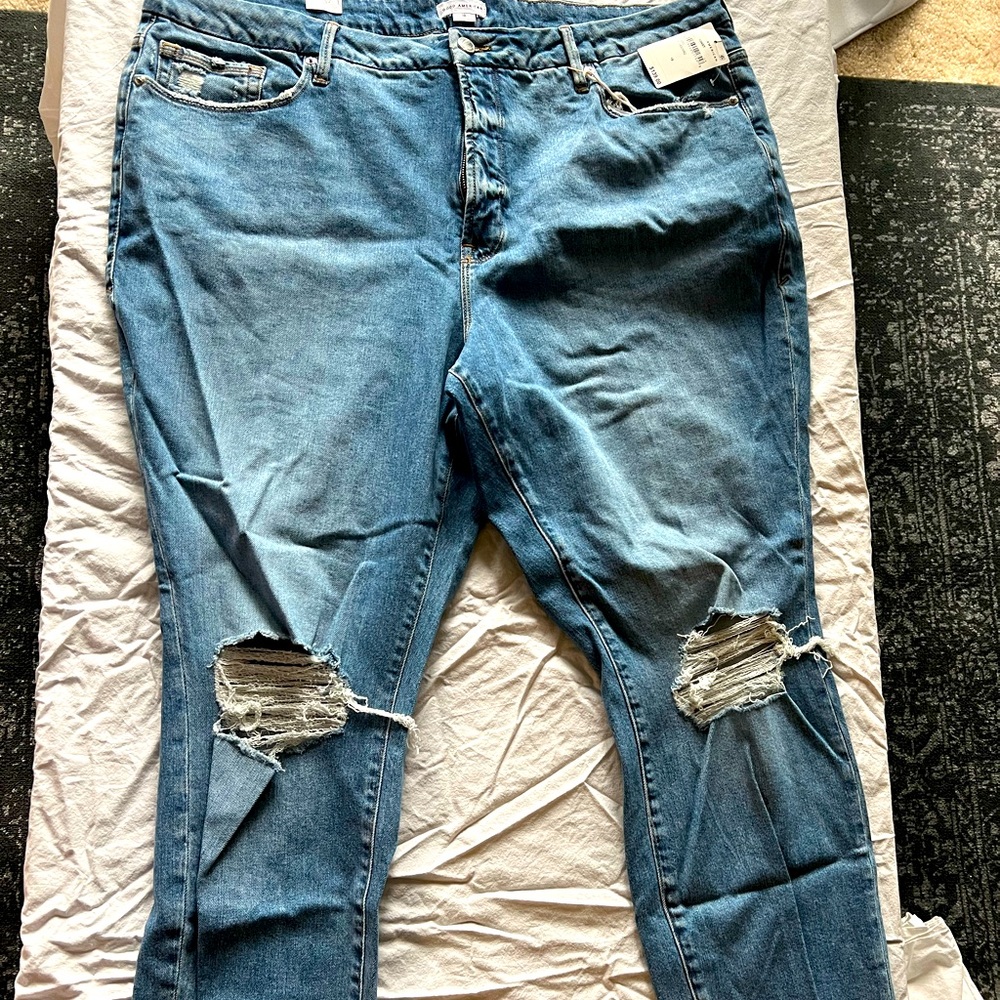 GOOD AMERICAN THE GOOD CLASSIC SIZE 18 JEANS